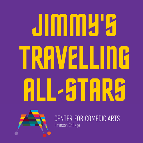 Jimmy Traveling All-Stars in yellow text on purple background