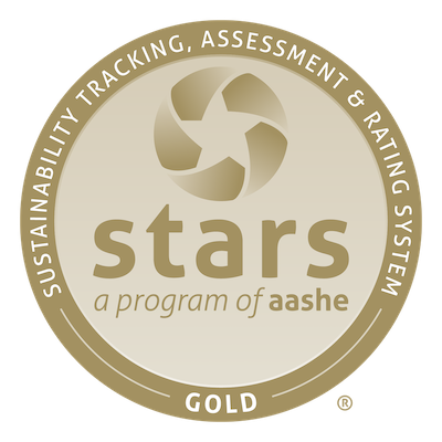 The gold Sustainability Tracking, Assessment & Rating System (STARS) seal