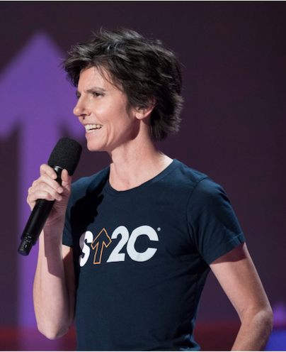 A photo of Tig Notaro during a live performance