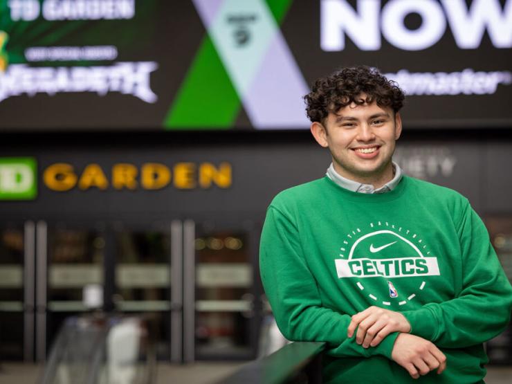 Catubig ’26 Scores Big from Working for Celtics, Bruins, and Red Sox