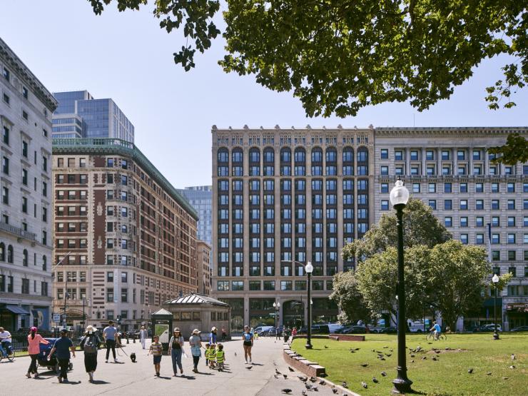 Shot of Emerson College Boston campus