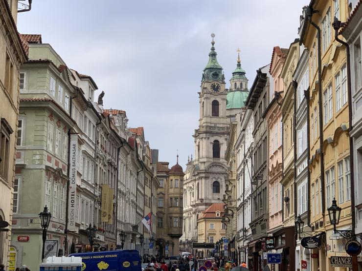 Street view of Prague