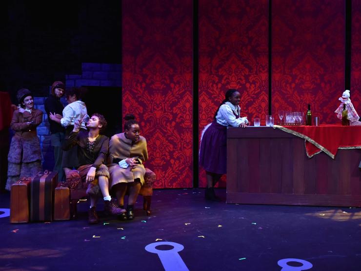 A photograph of a scene from an Emerson Stage production