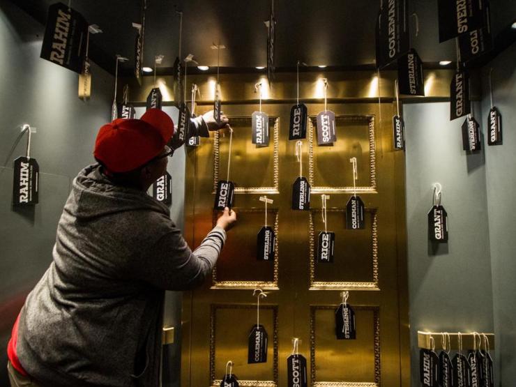 Cedric Douglas hanging tags for the Street Memorials Project