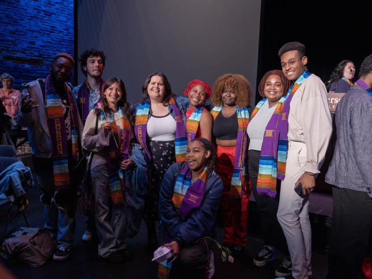 Students gathered for a group photo at the Cultural Graduation ceremony