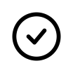 icon of a checkmark inside a circle