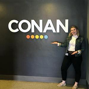 Student intern at the Conan show