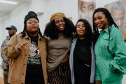 Members of Mother Mercy posing for camera