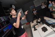 Image of student talking to a class