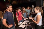 Students signing up for Greek Life