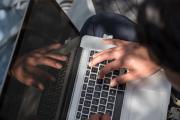 Person using laptop