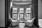 chairs in window space