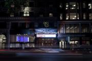 Exterior of Colonial Building at night