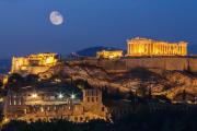 Parthenon at night
