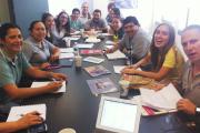 A large group dinner