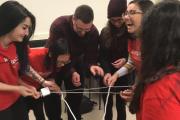 Group of students participating in a Jumpstart group activity