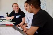 Image of a group of students talking