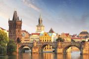 The Charles Bridge in Prague during the daytime