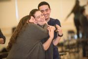 friends embracing