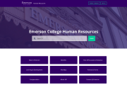 Human Resources Site Screen-capture