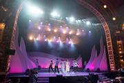 Students performing on stage