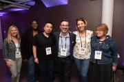 A group of people gathered at an event