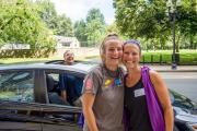 Two parents and their student on move in day