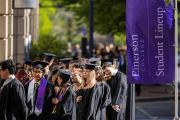 Procession of students entering the ceremony