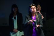 Marketing student presents on a brand
