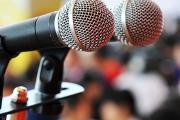 A pair of microphones