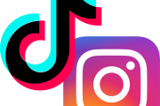 tik tok and Instagram symbols