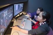 Students in Digital Production Labs and Editing Suites