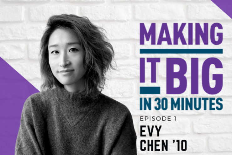 Thumbnail of Evy Chen for the Making it Big in 30 Minutes Podcast