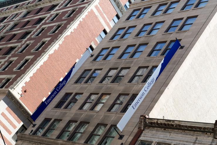 Outside view of an administrative building at Emerson College