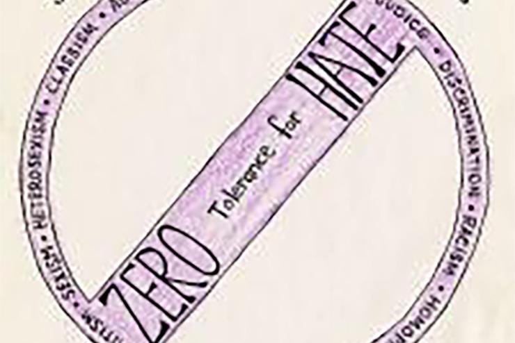 Zero-tolerance for hate poster