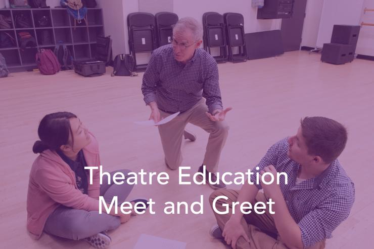 theatre professor instructs students