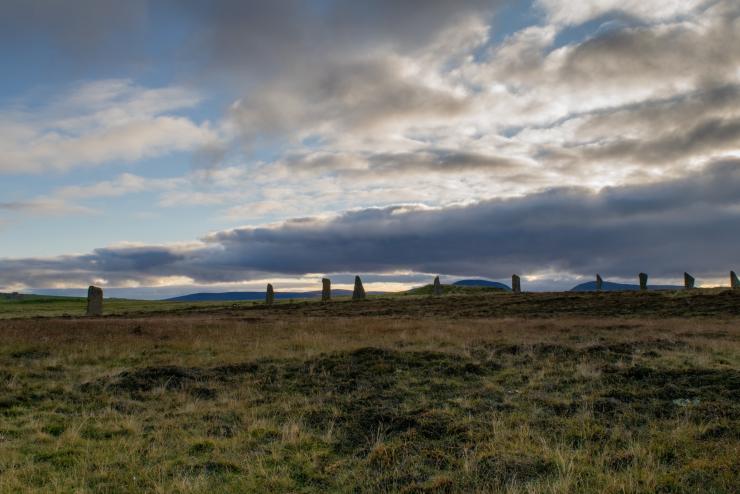 A photograph of the Orkney Islands landscape