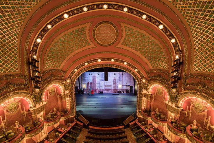 Ornate interior of Emerson-owned theater