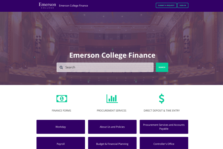 Finance Site Screen Capture
