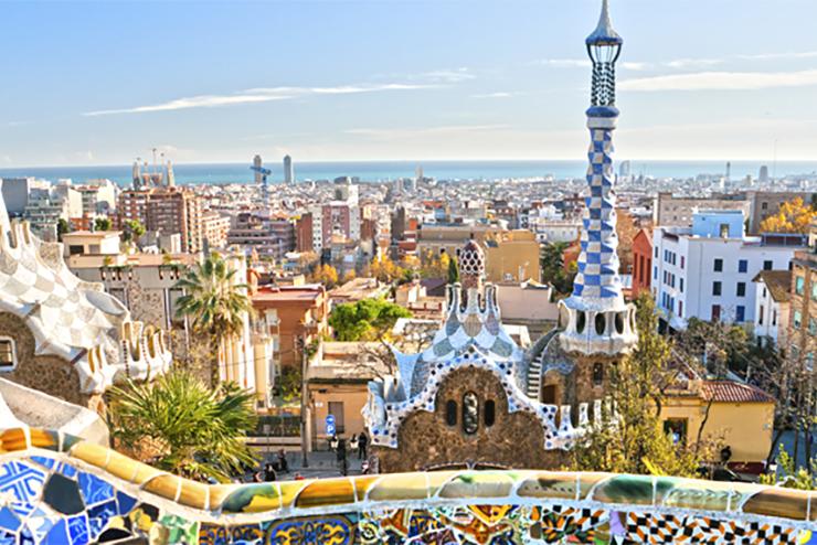 The colorful city of Barcelona