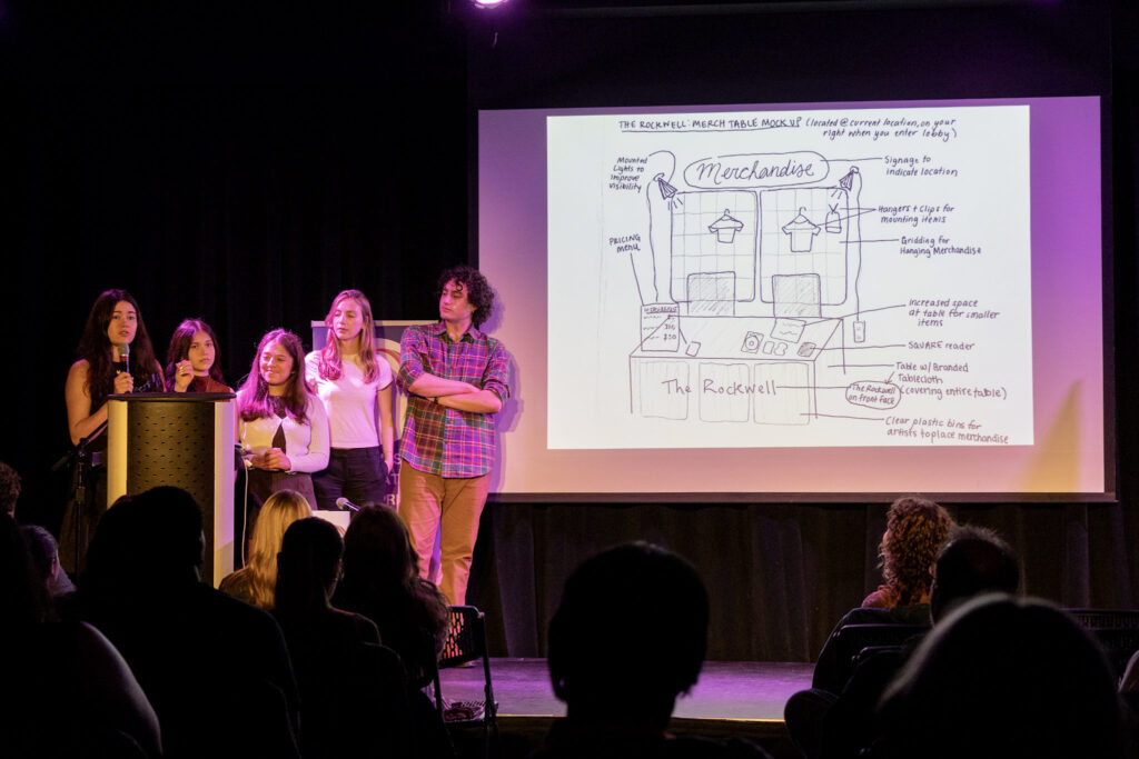 People present on stage