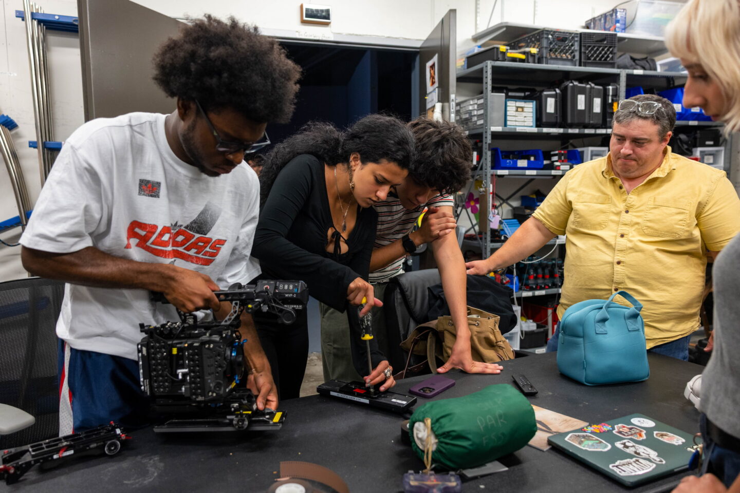 Emerson College's School of Film, Television, and Media Arts, SoF, Emerson College, film production, paramount sound stage, movie set, film set Emerson College's School of Film, Television, and Media Arts Paramount Sound Stage