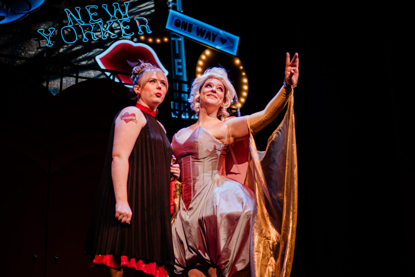 Emerson Stage, Sweet Charity, student performance, stage, set, dancing, performance, performing arts, semel theatre