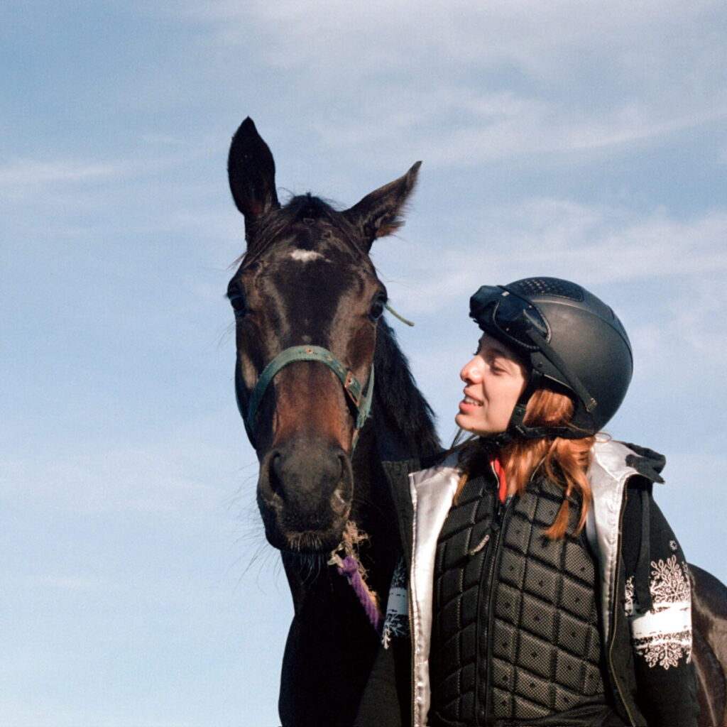 Schorsch with a horse