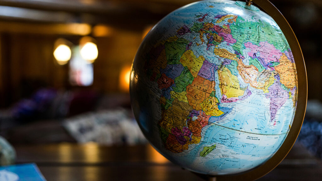 Desk globe