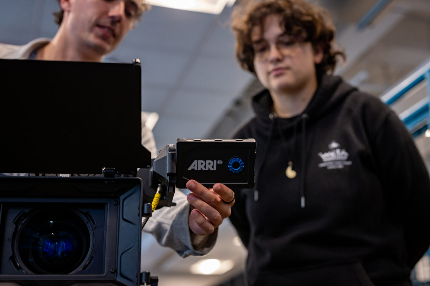 Students with camera equipment