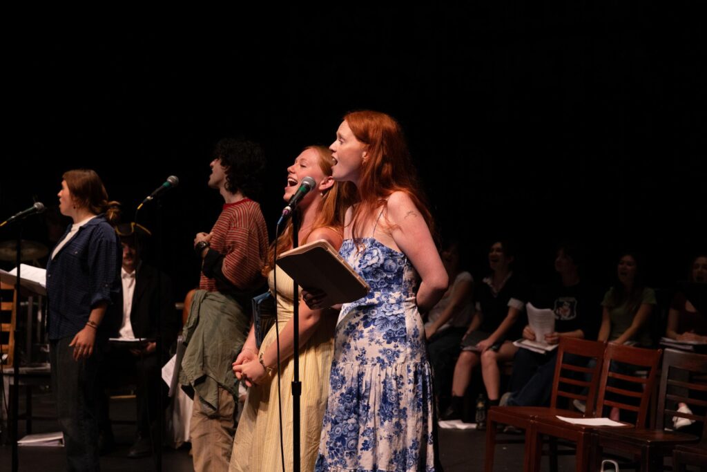 People rehearse
