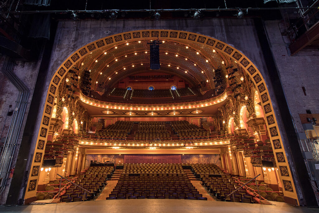 view of Cutler Majestic Theatre from backstage