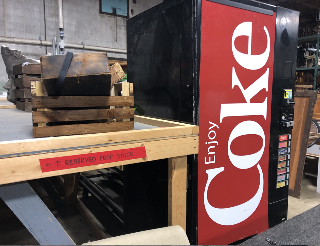 A Coke machine