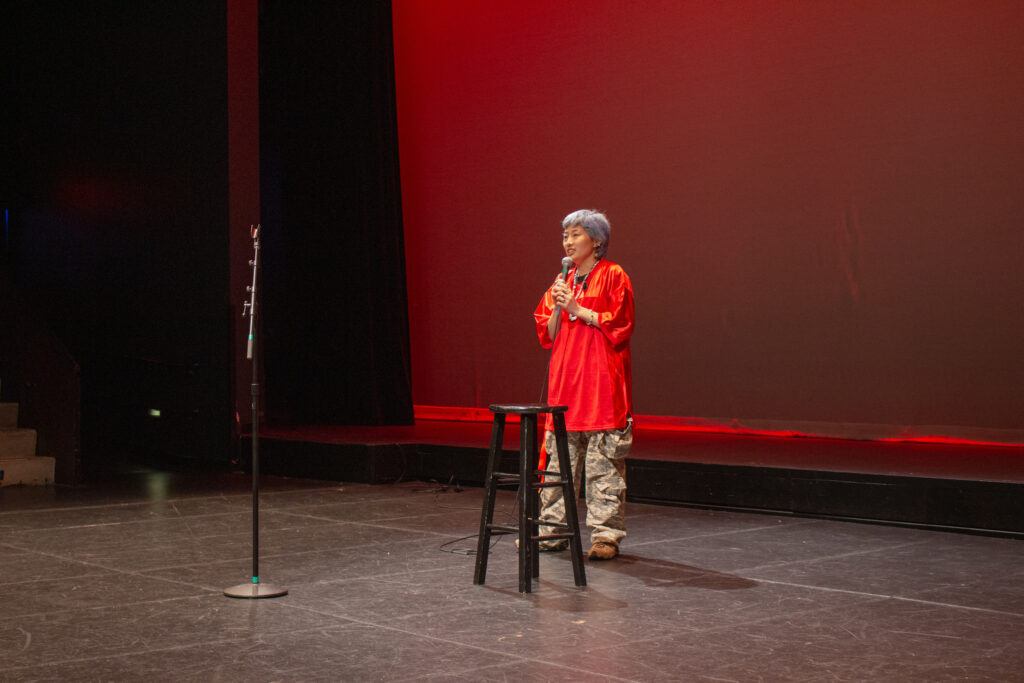 Francis Glickel performs standup